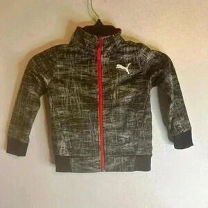 Puma Full‎ Red Zip Grey 18M Toddler Boys Track Suit Jacket NWOT
